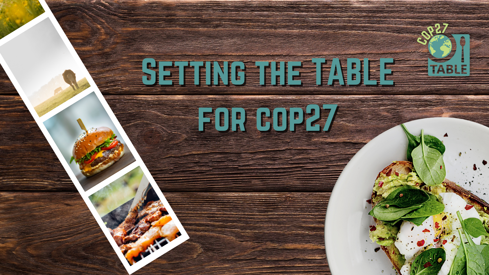 A flyer for "Setting the TABLE for COP27" resource list