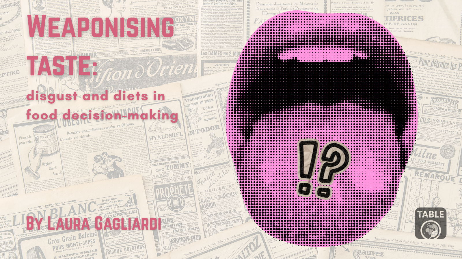 Weaponising taste: disgust and diets in food decision-making