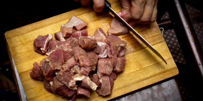 Image: Usman Yousaf, Sliced meat on brown wooden chopping board, Unsplash, Unsplash Licence
