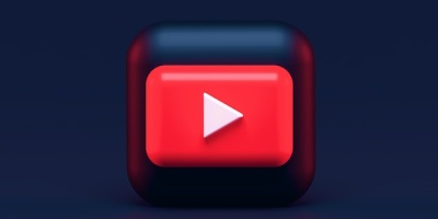 Three-dimensional YouTube logo by Alexander Shatov via Unsplash.