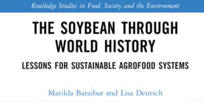 The cover of The Soybean Through World History