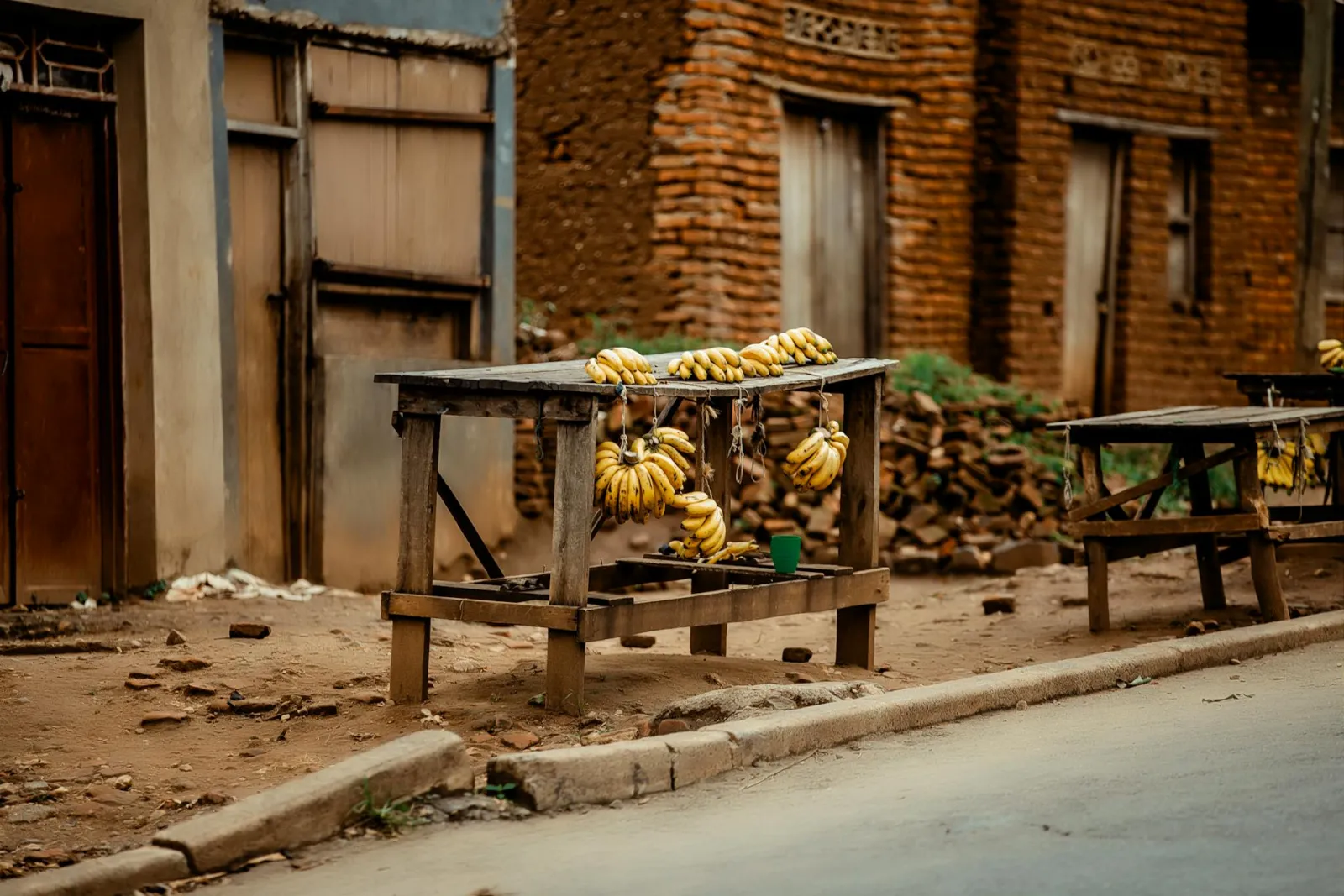 venta de bananos en calle