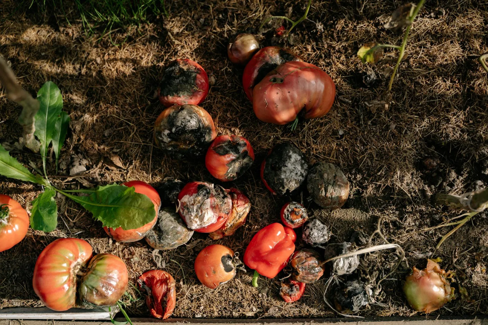 Rotting squashes in field. Credit: Yan Krukau via Pexels