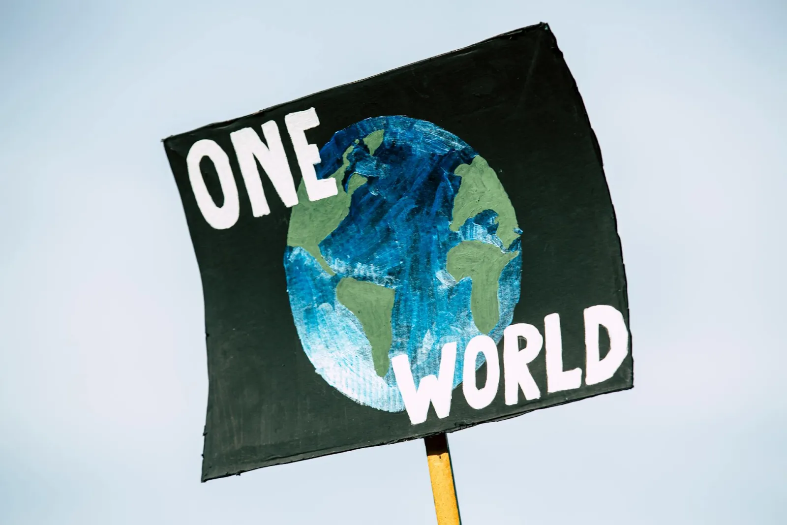 Banner of climate action. Credit: Markus Spiske via Pexels