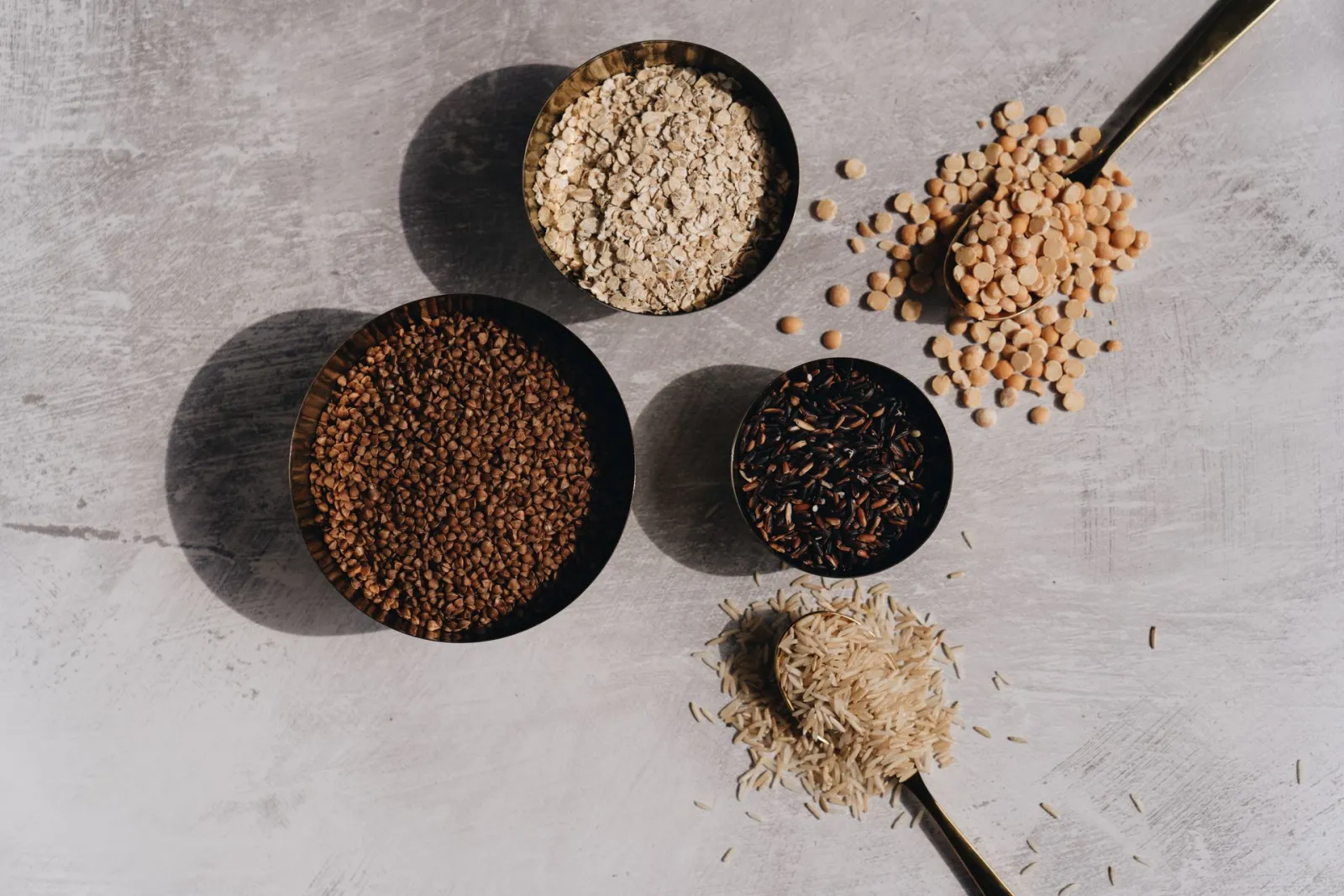 pulses on table in pots. Credit:  alleksana via Pexels