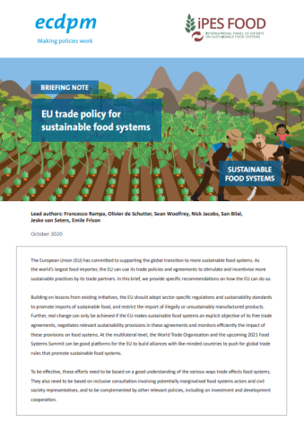 EU trade policy report cover