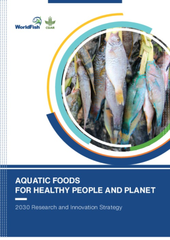 WorldFish research and innovation strategy for aquatic foods - report cover