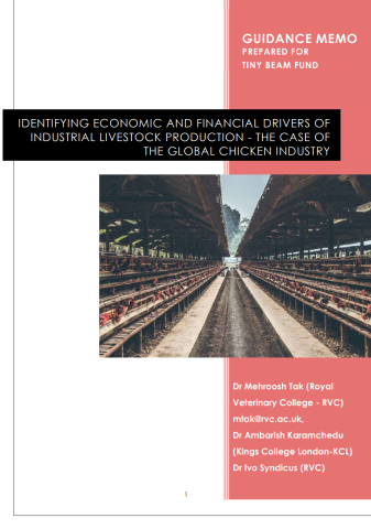 Identifying economic and financial drivers of industrial livestock production – the case of the global chicken industry