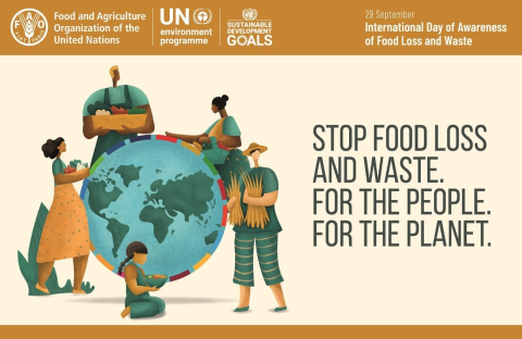 stop food waste for the people and the planet banner
