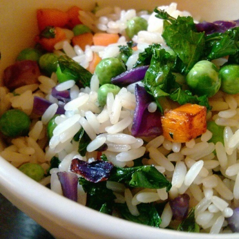Photo: Lablascovegmenu, vegan fried rice, Flickr, Creative Commons License 2.0 generic.