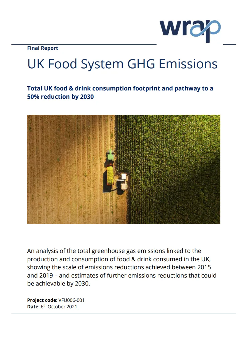 Mapping the UK food system’s GHG emissions