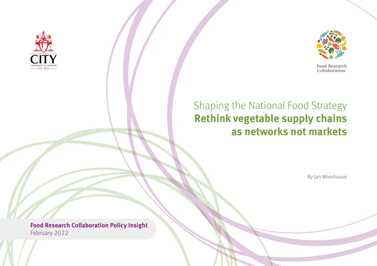 Rethink vegetable supply chains as networks not markets
