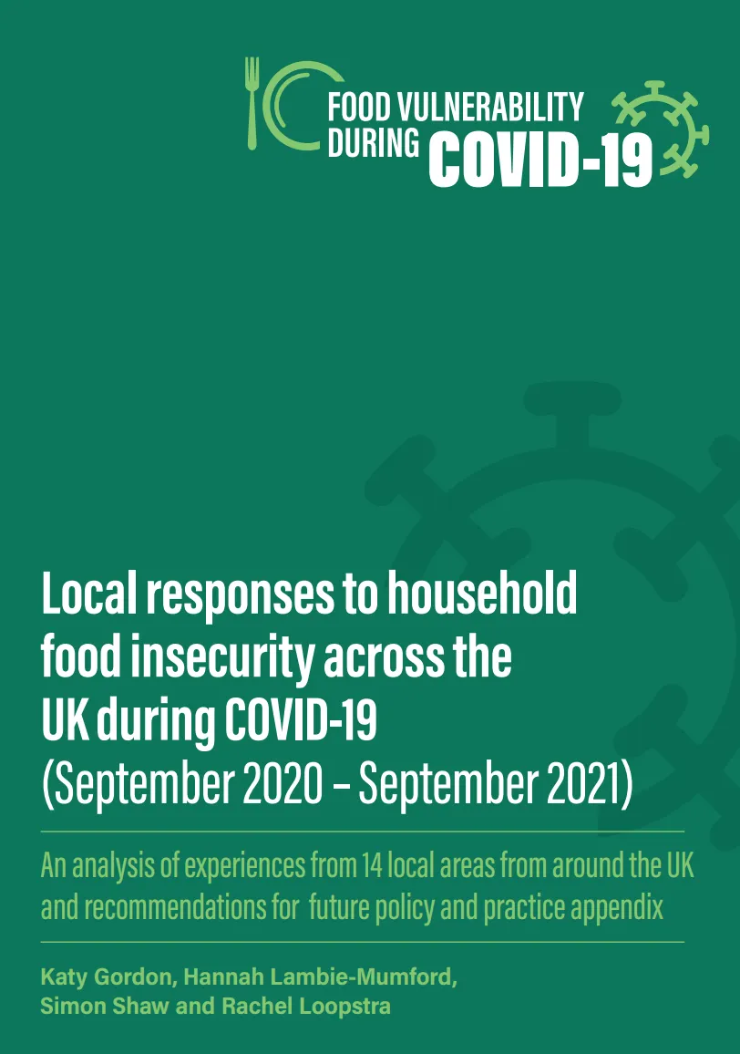 Local responses to UK food insecurity during COVID-19