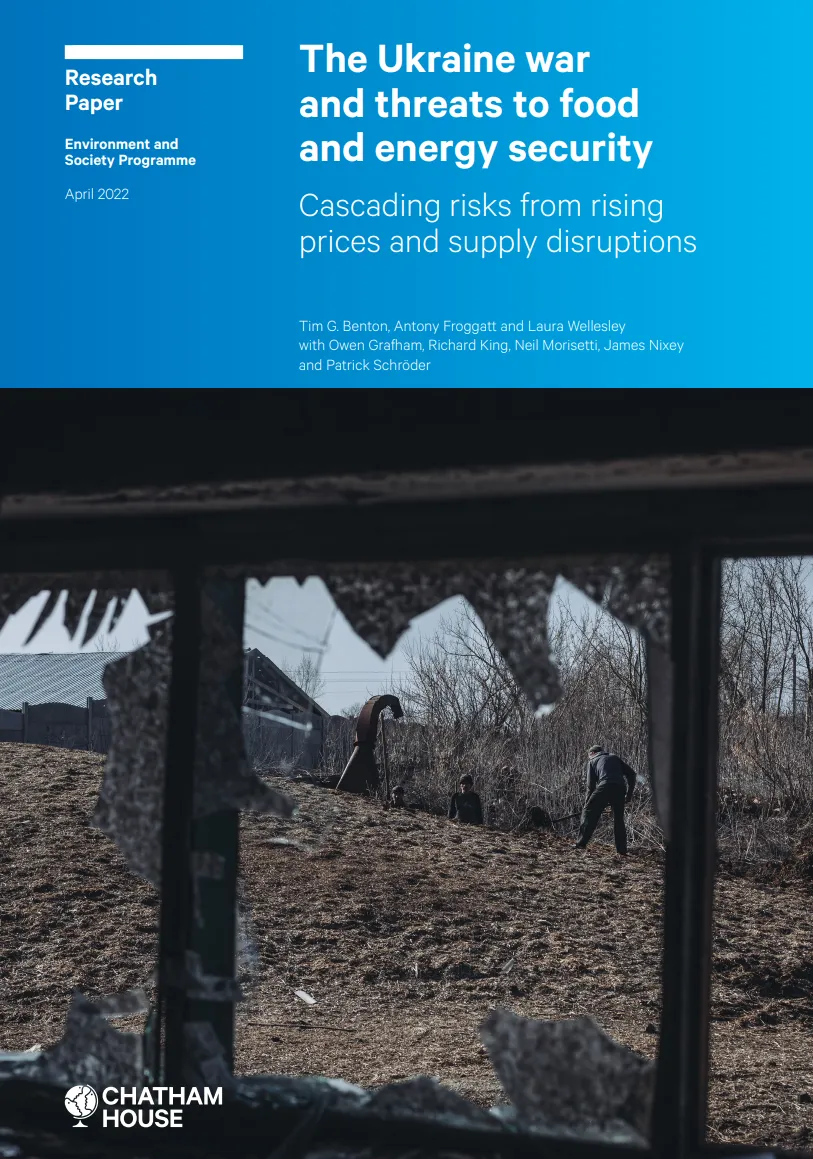 The Ukraine war and threats to food and energy security