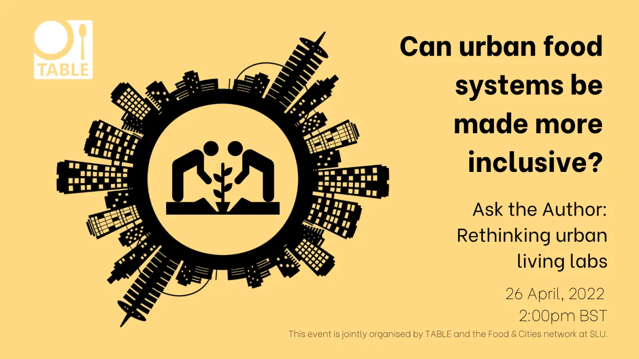 Can urban food systems be made more inclusive?