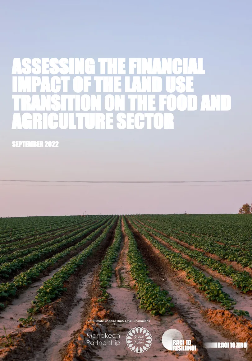  Assessing the financial impact of the land use transition on the food and agriculture sector