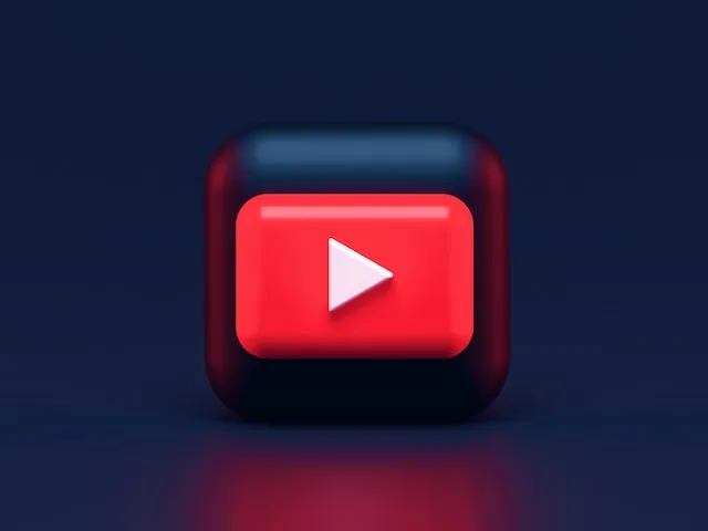 Three-dimensional YouTube logo by Alexander Shatov via Unsplash.