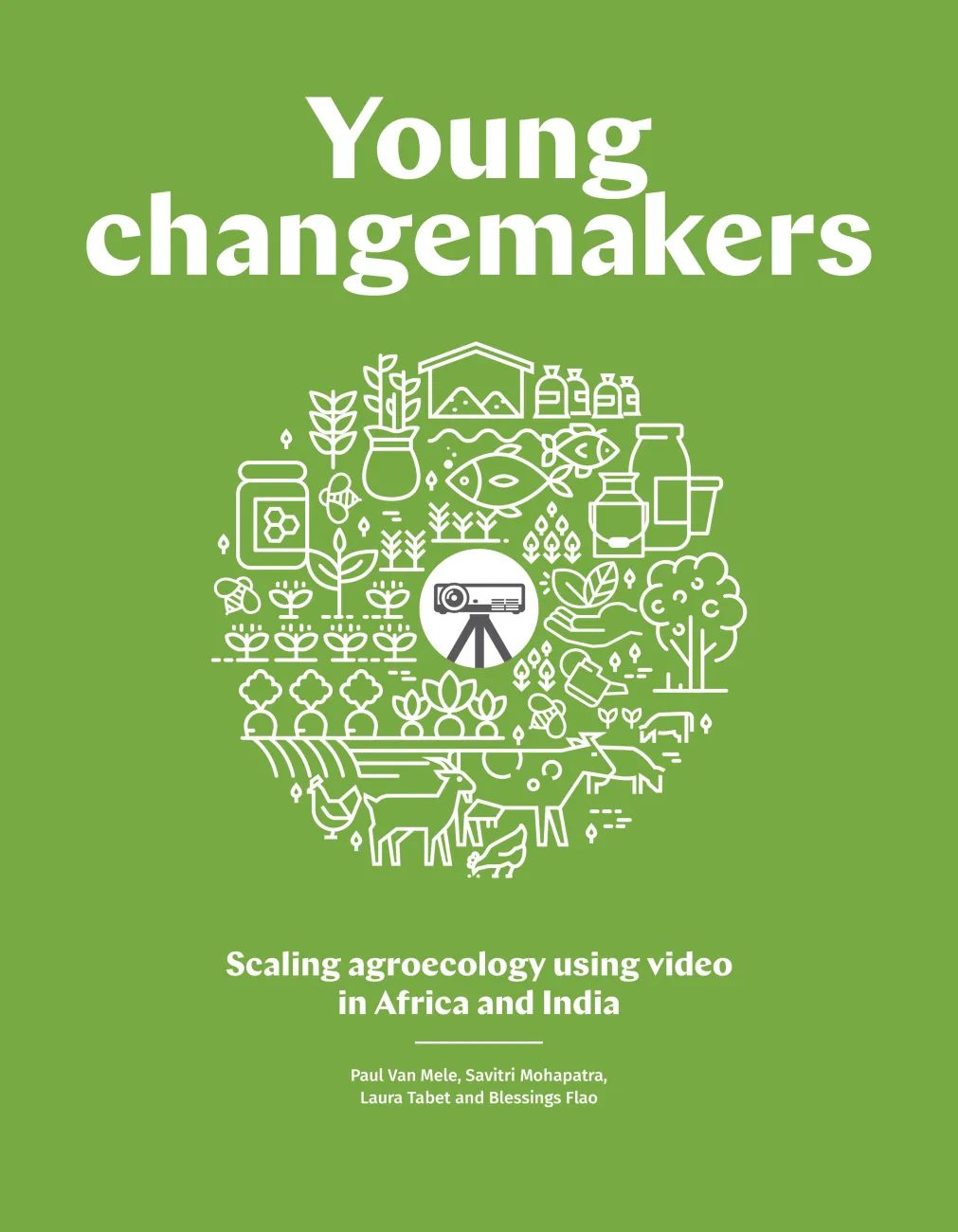  Front cover of booked titled Young Changemakers