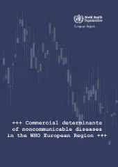 WHO report cover for commercial determinants of noncommunicable diseases