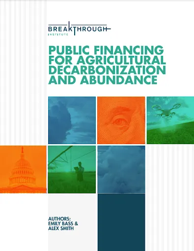 Cover text with title and thumbnails of farming photos 