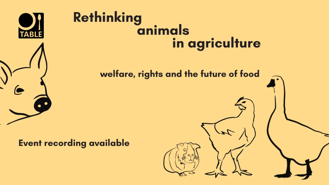 Rethinking animals in agriculture recording now available