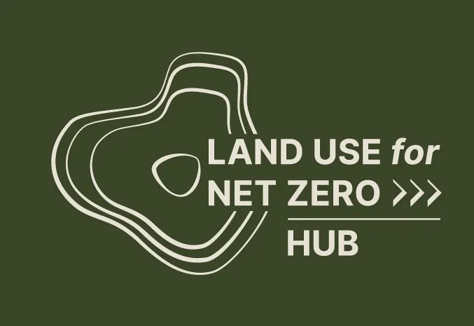 The logo for the Land Use for Net Zero Hub