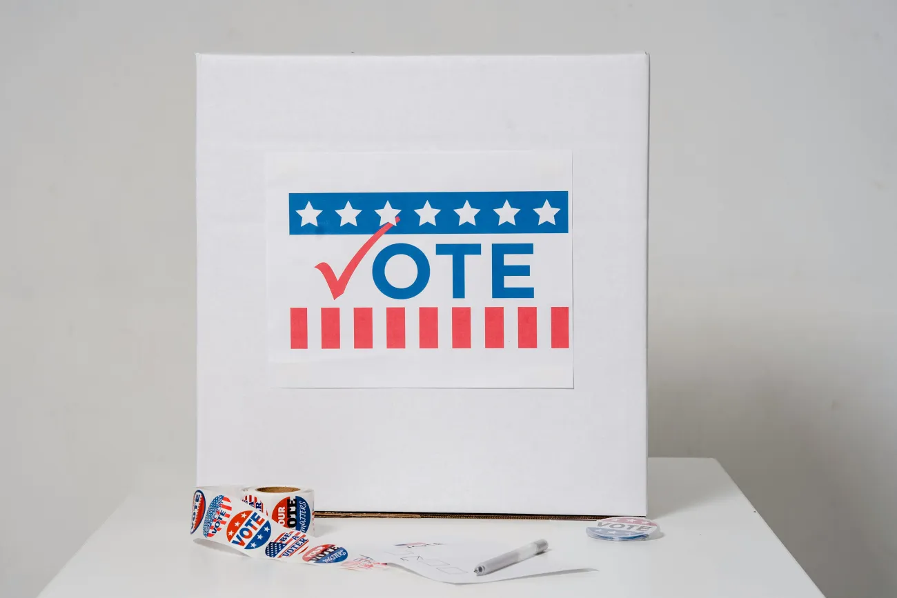 picture of a voting ballot for US election. Credit: Sora Shimazaki