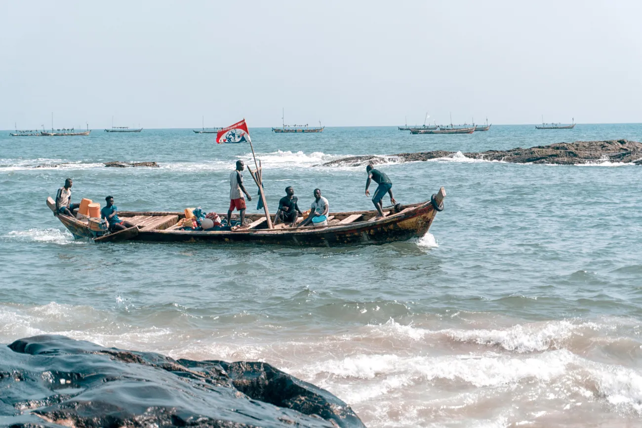 Small scale fishing photo. Credit: Seyiram Kweku via Pexels. 