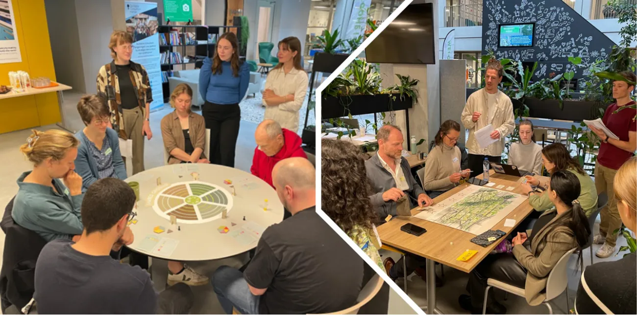 Photos of people playing games at Wageningen. Images courtesy of Federico Andreotti.