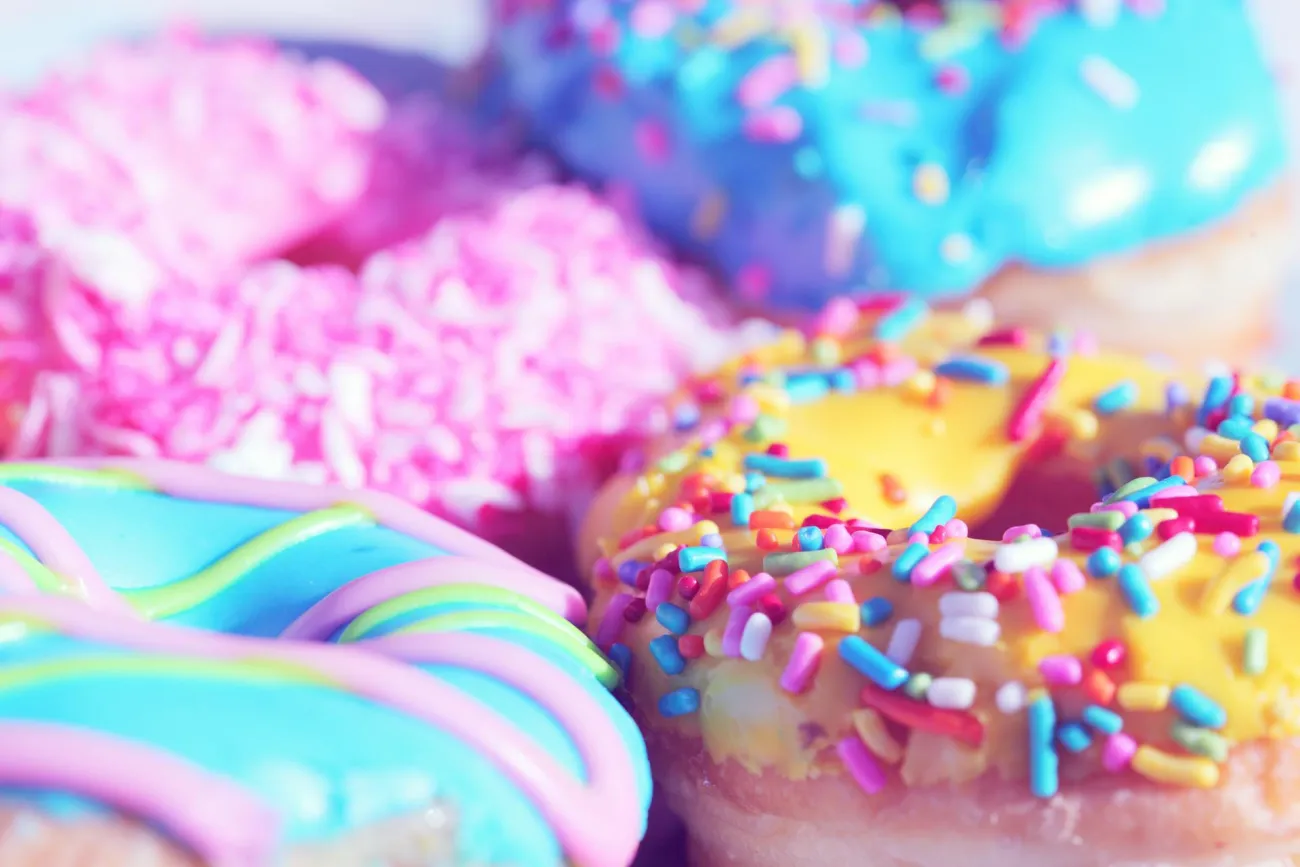 Donuts up close. Credit: mccutcheon via Pexels