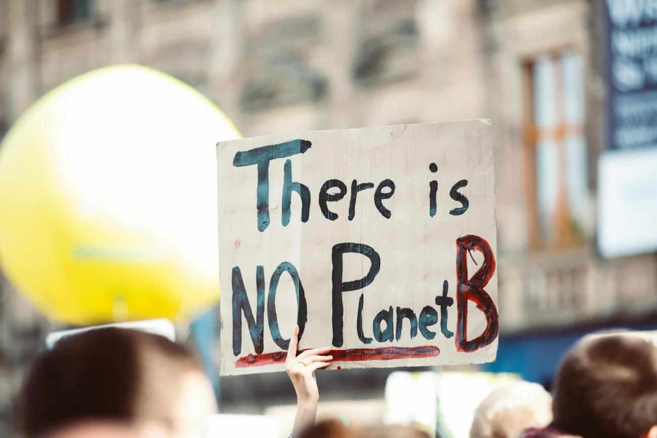 Photo of placard at protests. Credit: Markus Spiske via Pexels