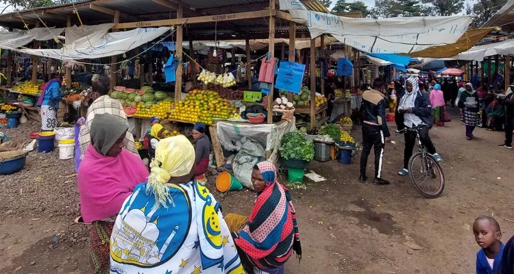 Photo of African market