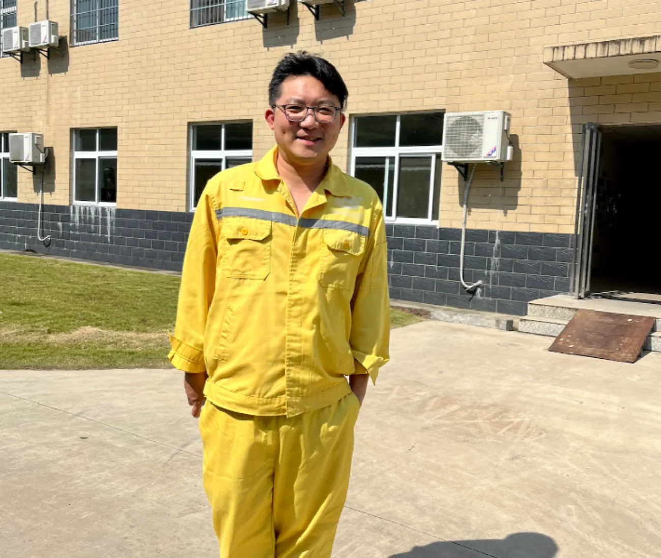 Ray Chan headshot at pig farm