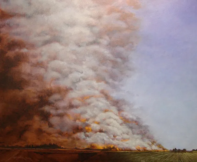 Photo credit: Lorraine, BEST of SHOW March 2010 - Oregon Society of Artists - Field Burning, Flickr, Creative Commons licence 2.0