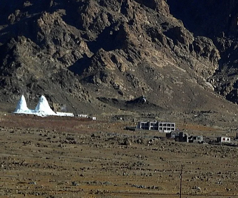 Image: Sumita Roy Dutta, Ice stupas near Phyang monastery, Wikimedia Commons, Creative Commons Attribution-Share Alike 4.0 International