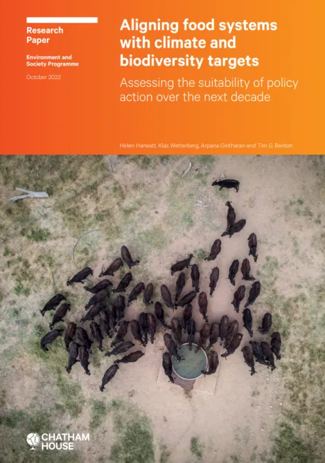 Aligning food systems with climate and biodiversity targets
