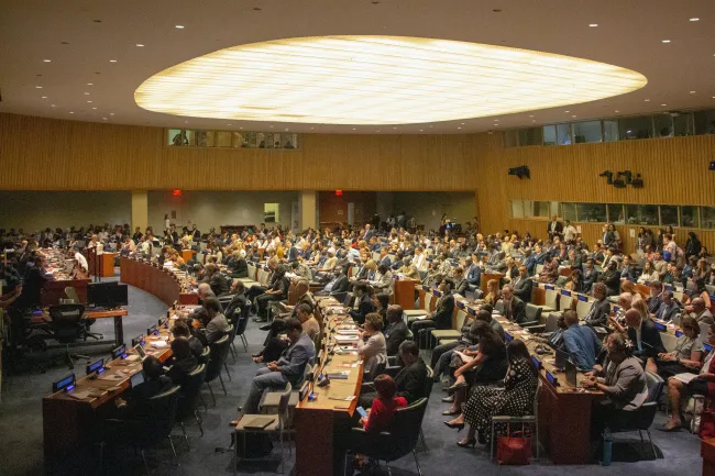 Delegates from around the world gather at the UN High-level Political Forum on Sustainable Development. Photo by Matthew TenBruggencate via Unsplash