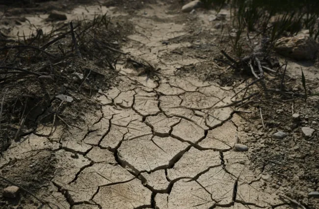 Photo of cracked and dry soil in a field. Image by engin akyurt via Unsplash