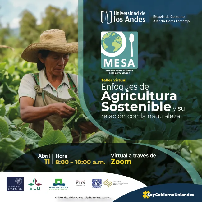 Imagen del taller virtual agriculturas sostenibles MESA COL