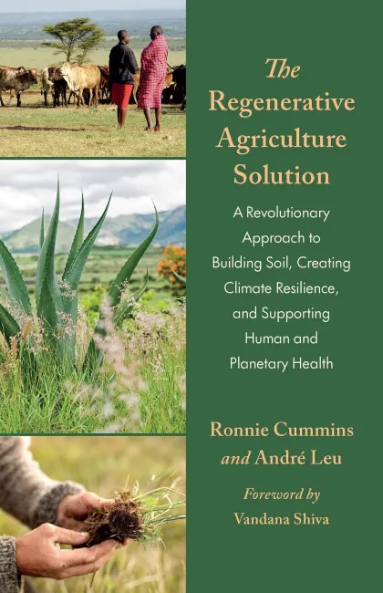 Cover page with three scenes of farming 