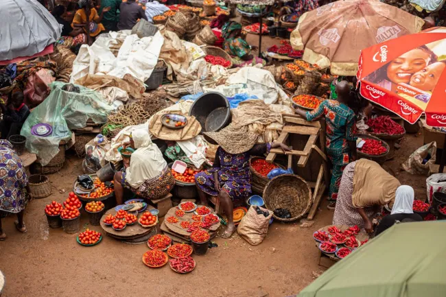 Food market in Africa. Credit Overly Olu via Pexels 