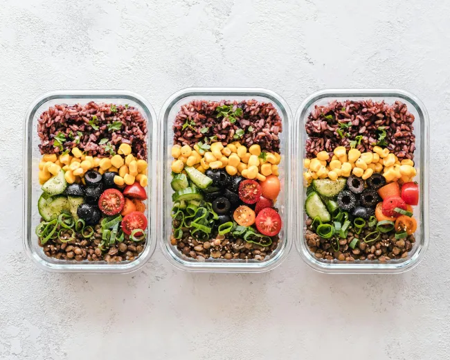 Photo of three tupperwear. Credit: Ella Olsson via Pexels