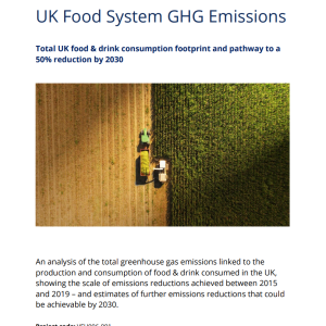 Mapping the UK food system’s GHG emissions