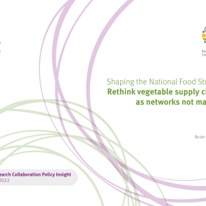 Rethink vegetable supply chains as networks not markets