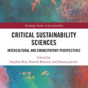 Front cover of the book titled Critical Sustainability Sciences with chapter on Agroecology as a transformative approach to sustainable food systems. Image contains the title of the book on an abstract colourful background